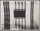4 textile pieces, 3 woven in stripes, 1 solid colour