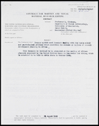 Copy of Contract for written and visual material, research editing, signed A. Hermann, 4 July 1963