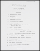 IAI - Executive council meeting 27 and 28 June 1972: agenda