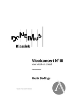 Vioolconcert No III ( Pianouittreksel)
