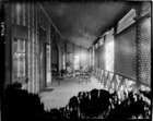Verandah of London Missionary Society Mission House with table and chairs