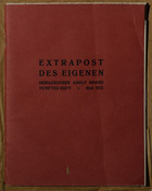 Extrapost des Eigenen Herausgeber Adolf Brand Drittes Heft: Mai 1911
