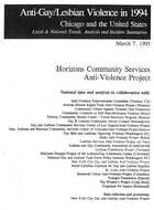 Anti-Gay/Lesbian Violence in 1994 (Report)