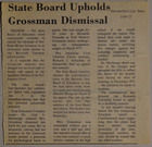 State Board Upholds Grossman Dismissal