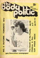 The Body Politic no. 6, Autumn 1972