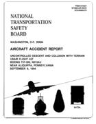 Aircraft Accident Report: Uncontrolled Descent and Collision With Terrain, USAir Flight 427, Boeing 737-300, N51AU Near Aliquippa, Pennsylvania, September 8, 1994