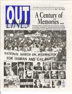 OUTLINES The Weekly Voice of the Gay, Lesbian, Bi & Trans Community Serving the Community Since 1987 Dec. 29, 1999