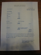 Signed Invoice for Frager Expenses, June 25, 1966