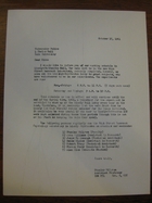 Stanley Milgram to University Police, October 17, 1961