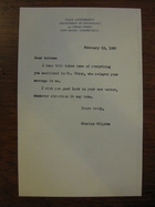 Stanley Milgram to Andrew, February 19, 1962