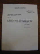Stanley Milgram to Superintendent of Postal Finance, February 9, 1966