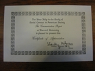 Certificate of Appreciation For Your Help in the Study of Social Contact in American Society