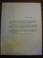 Recruitment Plan Approval, October 18, 1960