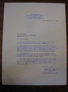 R.W. Dempster to Stanley Milgram, September 18, 1963