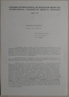 Congrès International de Sexologie Médicale - International Congress of Medical Sexology (Orgasm and Ideology - Orgasme Et Idéologie) - Paris 1974