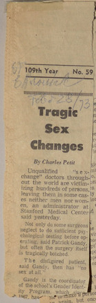 Tragic Sex Changes