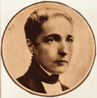 Authoress Affects Mannish Mode: Miss Radclyffe Hall, British Writer, Emphasizes the Masculine Touch in Coiffure and Dress