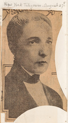 Photograph of Miss Radclyffe Hall Noted As Author, New York Telegram, August 27