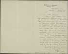 Letter from C. Melbourne French to William Henry Archer, October 27, 1892