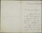 Letter from A. Goyzneta to William Henry Archer, November 18, 1884