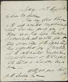 Letter from Chris Rolleston to William Henry Archer, August 30, 1858