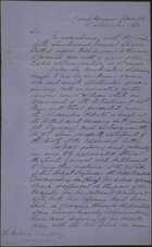 Letter from A. F. W. Wyatt to Military Secretary, September 11, 1863