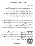 Mazurka No. 48, Op 68, No. 2, Tuba Quartet (EETT), Op 68, No. 2