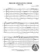Prelude and Fugue, BWV 546 J 12, 53, 69, C Minor