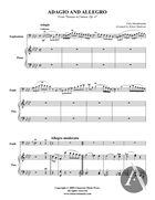 Adagio and Allegro, Euphonium Solo, Op. 4, F Minor