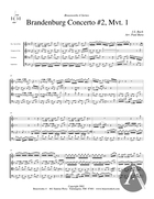 Brandenburg Concerto #2, Mvt. 1, BWV 1047, F Major