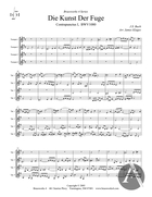 Die Kunst Der Fuge, Contrapunctus I, BWV 1080
