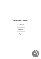 Samson (Organ Part), HWV 57