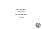 Allegretto and Allegro, Op. 117, D Major