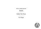 Zadok the priest for organ, HWV 258-261