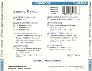 Baroque Festival: The Music of Farina|Widmann|Corelli|Ferrabosco|Vivaldi