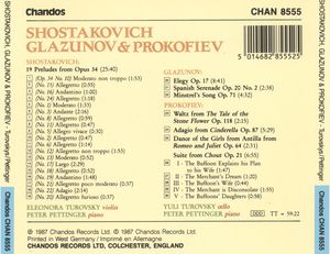 Shostakovich, Glazunov and Prokofiev