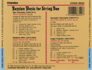 Russian Music for String Duo