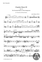 Chamber Music III (Cello part), Op. 58