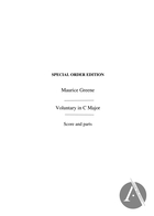 Voluntary in C Major (Score/Parts), C Major