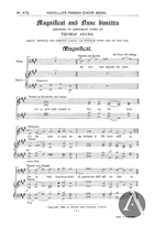 Magnificat and Nunc Dimittis (8th Tone, 6th Ending)