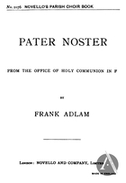 Pater Noster, F Major