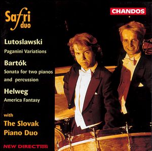 Lutoslawski: Paganini Variations; Bartok: Sonata for Two Pianos and Percussion; Helweg: America Fantasy
