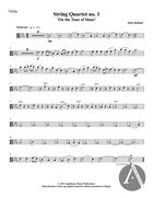 String Quartet No. 1 'On the Tune of Slane' (Viola)