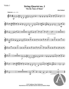 String Quartet No. 1 'On the Tune of Slane' (Violin 1)