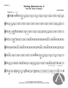 String Quartet No. 1 'On the Tune of Slane' (Violin 2)