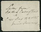Letter from Matthew Curling's Friend to Joseph Henry Kay, March 22, 1855
