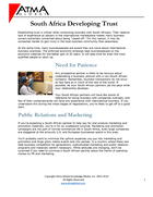 South Africa Developing Trust