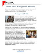 South Africa Management Practices