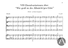Choralvariationen über 'Wie gross ist des Allmächt' gen Güte