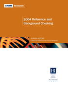 2004 Reference and Background Checking